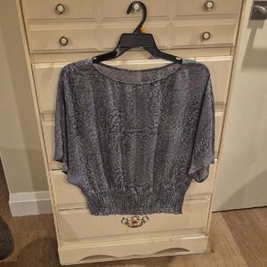Elegant Gray Women's Top